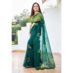 Hand Painted Mini Bagicha Organza Saree