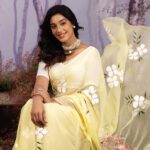 Kousa Lemon Chiffon Saree