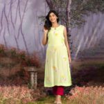 Bush Muslin Setteled Neon Kurta